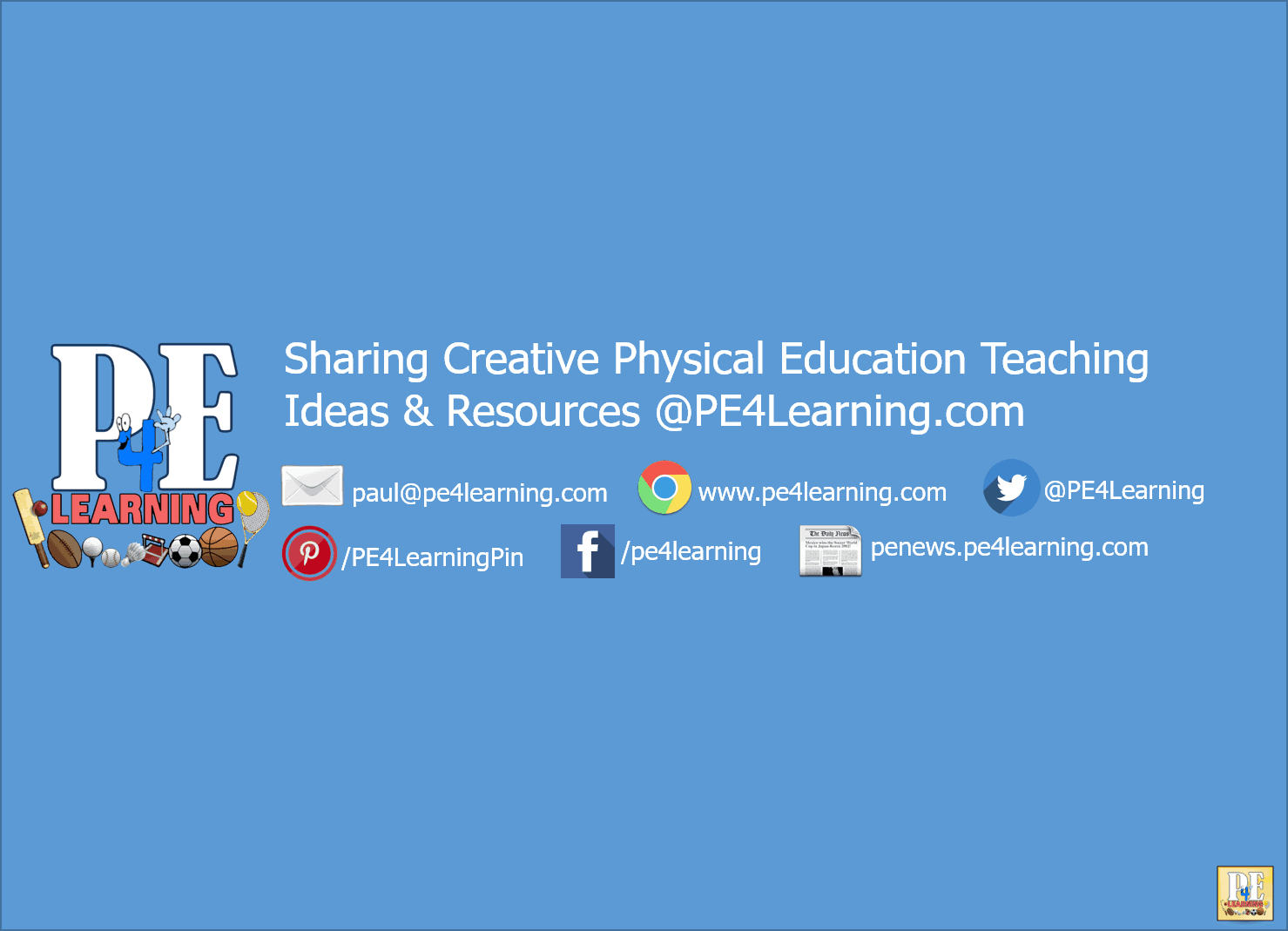 PE4Learning.com | Sharing PE Teaching Ideas and Resources