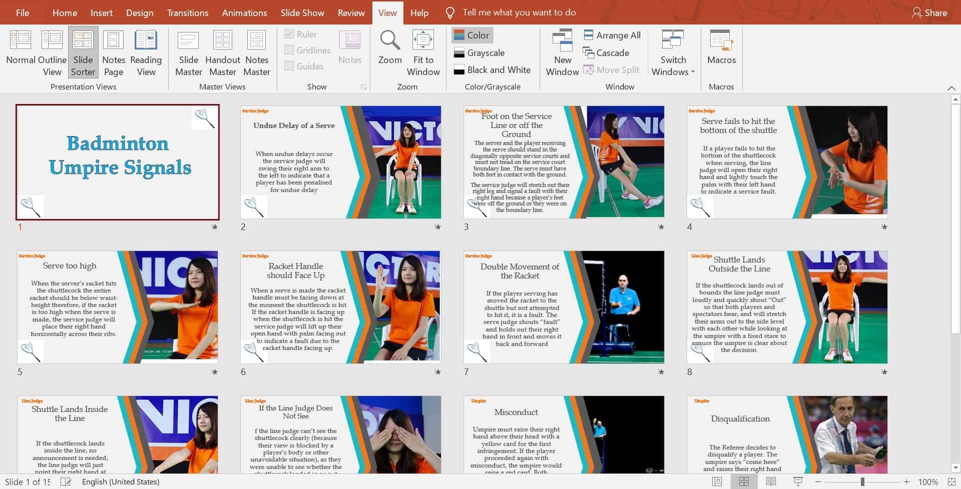 Hand Signals In Badminton